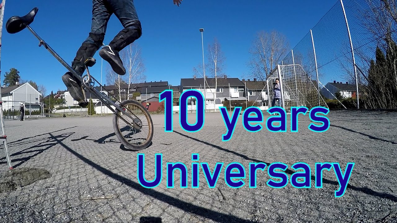 Riding a unicycle part 67: 10th Universary / riding a giraffe