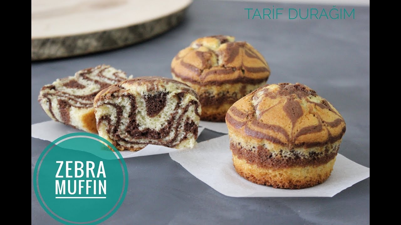 ZEBRA MUFFIN, ZEBRA KEK NASIL YAPILIR - YouTube