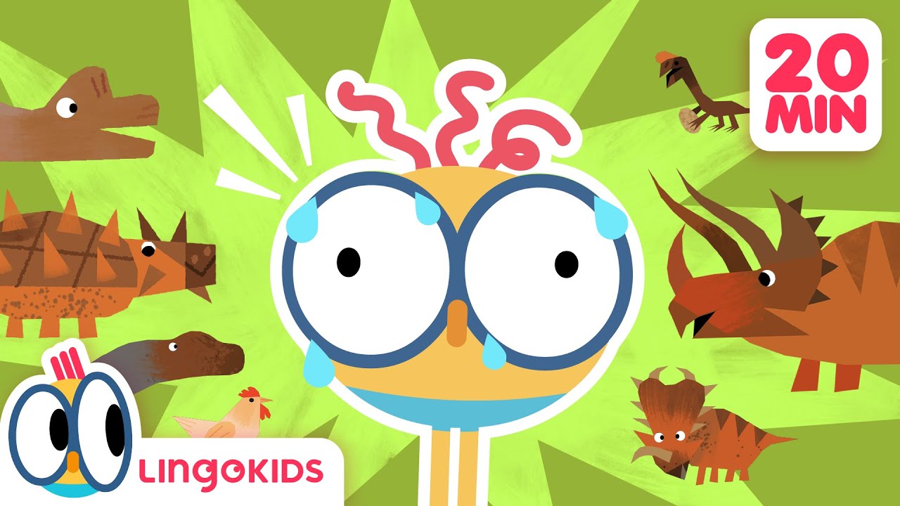 BABY BOT KNOWS DINOSAURS! 🦕🤖 Learn Dino Facts! Lingokids Cartoons