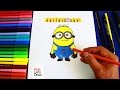 Cómo dibujar al Minion JERRY | How to draw JERRY MINION (Minions Despicable Me)