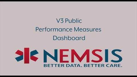 Performance Measures Dashboard: An Introduction