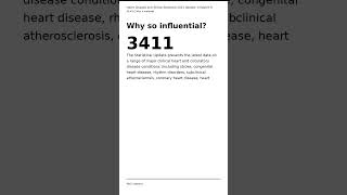 Heart Disease and Stroke Statistics-2023 Update: A Report From the American He | High-impact medical