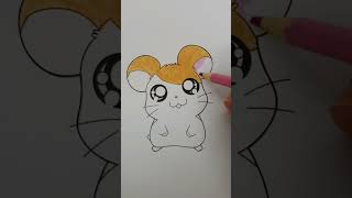 Coloring HAMTARO | Tattoko Hamtarou #shorts #hamtaro #coloring