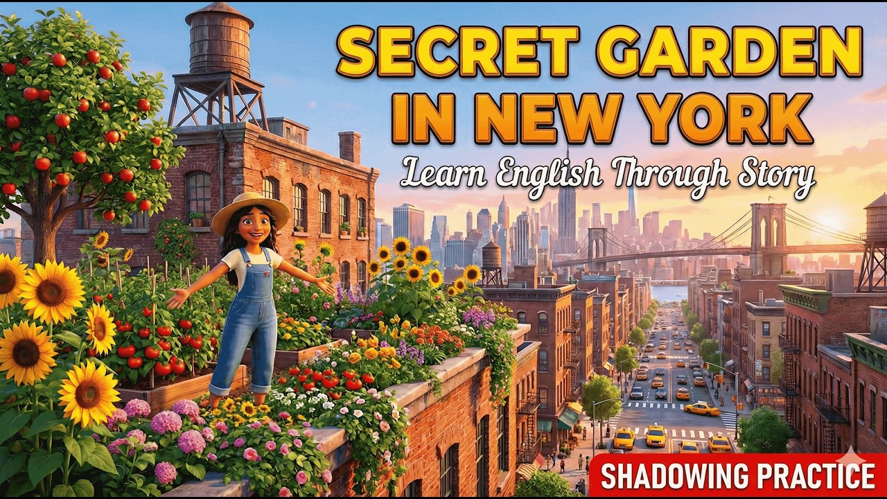 The Secret Forest Hidden in New York | Learn English Through Story | Shadowing | Speaking Practice