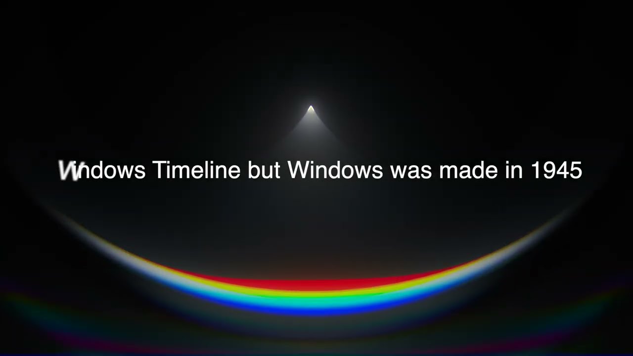 Windows Timeline but Windows was made in 1945