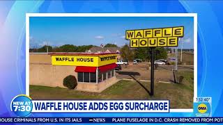 Waffle House is placing a surcharge on every egg it sells