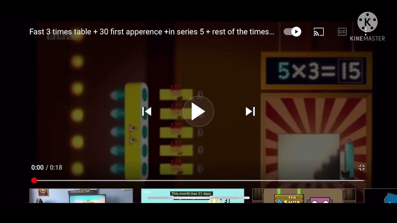 Numberblocks 3 Times Table Part Youtube