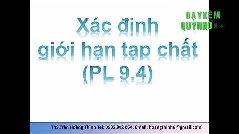 Giới hạn xác định phương pháp thử hóa học năm 2024