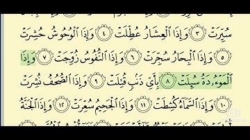 081 - 1 سورة التكوير من الآية 1 إلى الآية 16