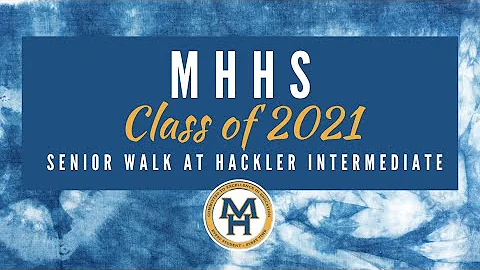 Grad Walk at Hackler Intermediate School - 2021