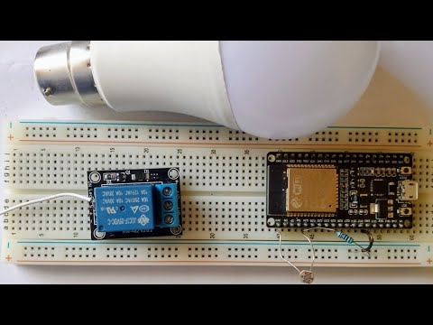 ESP32 LDR Relay Circuit: Automatic Light Control - YouTube