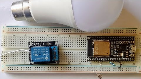 ESP32 LDR Relay Circuit: Automatic Light Control
