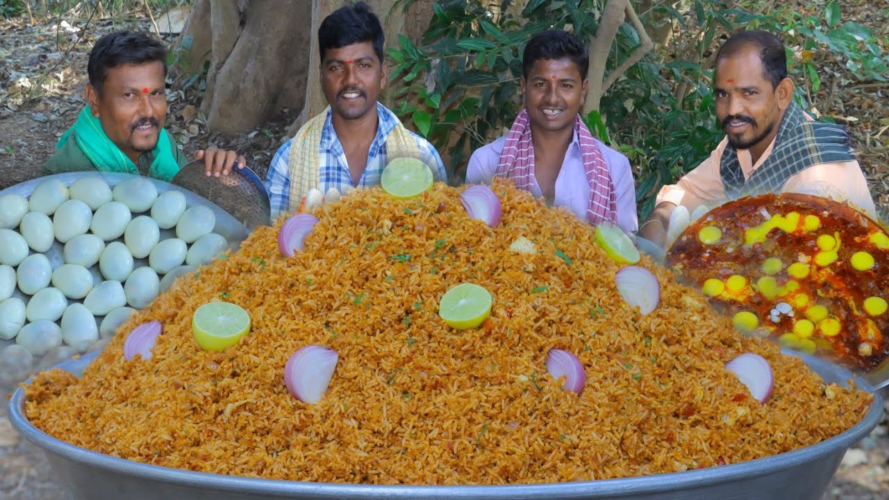 ಸ್ಪೆಷಲ್ ಎಗ್ ರೈಸ್ | Special egg rice | North Karnataka street food egg rice | 300K subscribers
