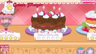 Pastelería de Tarta de Fresa Cumpleaños Chocolicioso Pastel de Delichocolate Español Juego de niños screenshot 4