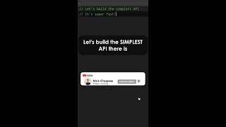 How to create the simplest API there is! #Shorts screenshot 5