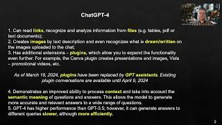 Lesson 7. ChatGPT-4: Additional features compared to GPT-3.5