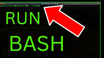 Bash uitvoeren in Terminal op Mac