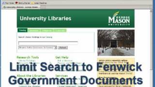 Tutorial on Finding U.S. Government Documents