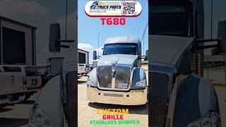 Factory bumper to stainless steel shine on 2020 Kenworth T680 T680#KenworthT680 #SemiTruckChrome