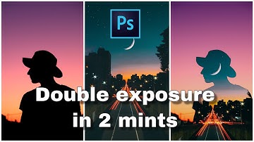 How to Create a Double Exposure in 2 Minutes in Photoshop! | Photoshop tutorial cc 2019