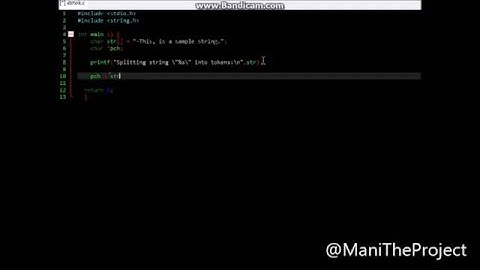Pointers How To Use strtok Function - HOW TO - C PROGRAMMING