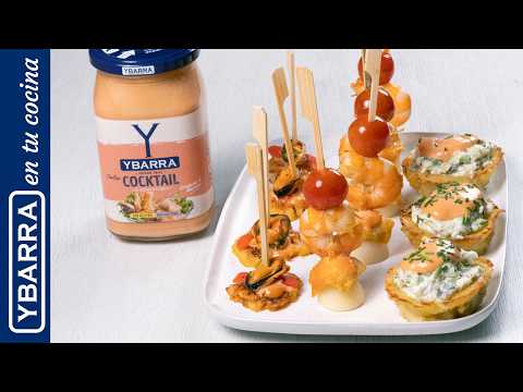 3 pinchos con Salsa Cocktail Ybarra para sorprender sin complicarte - Fáciles y ricos