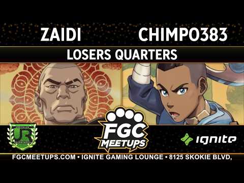 Zaidi (Zaheer) vs Chimpo383 (Sokka) - FGC Meetups 129 LOSERS QUARTERS - Avatar Legends