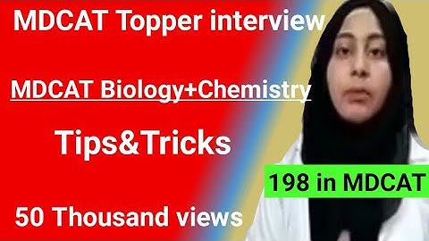 How to prepare MDCAT 2021 chemistry&Biology!mdcat preparation tips by topper!mdcat study tips|MDCAT|