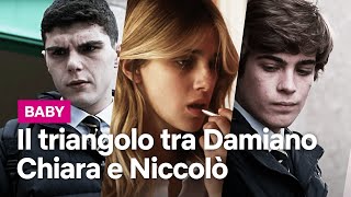 Il triangolo amoroso tra Damiano, Chiara e Niccolò in Baby | Netflix Italia