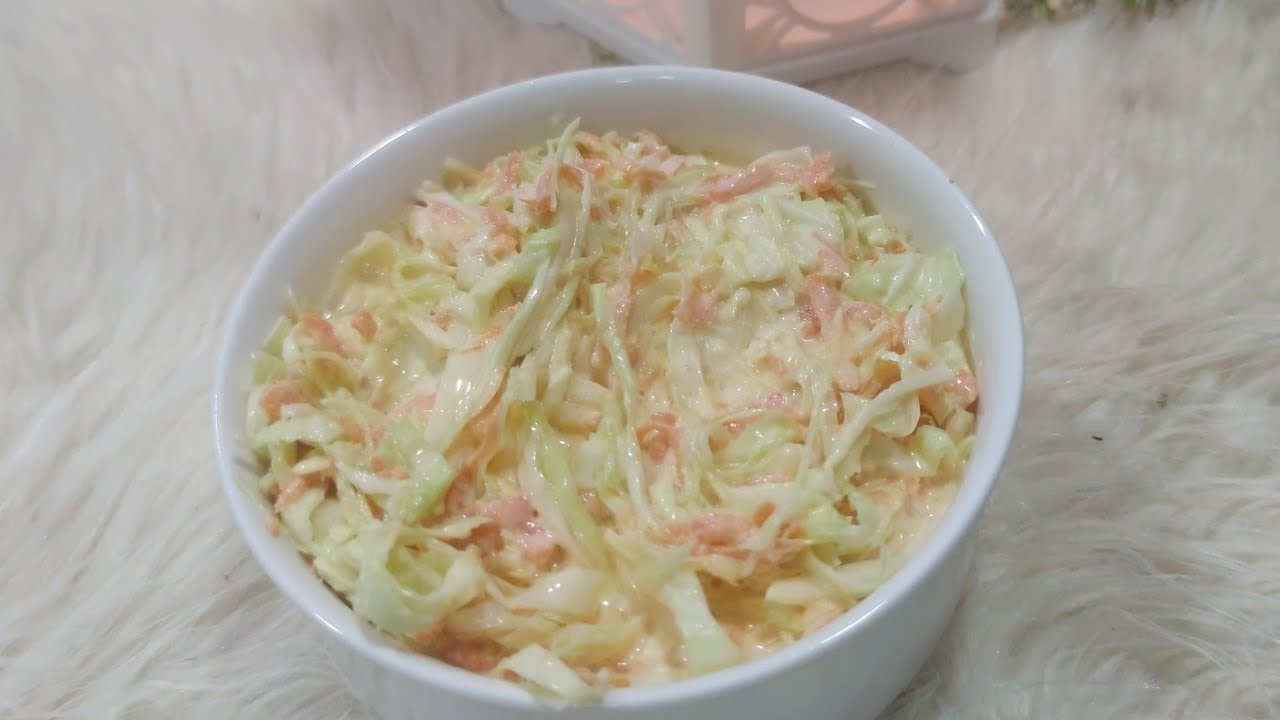 سلطة الكول سلو ❗ اطيب كولسلو بالطريقة الأصلية عطريقة المطاعم نفس كول سلو كنتاكي وبروست  ❗