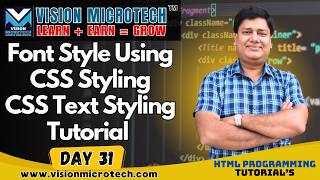 Font Style Using CSS Styling | CSS Text Styling Tutorial | Change Font in HTML with CSS