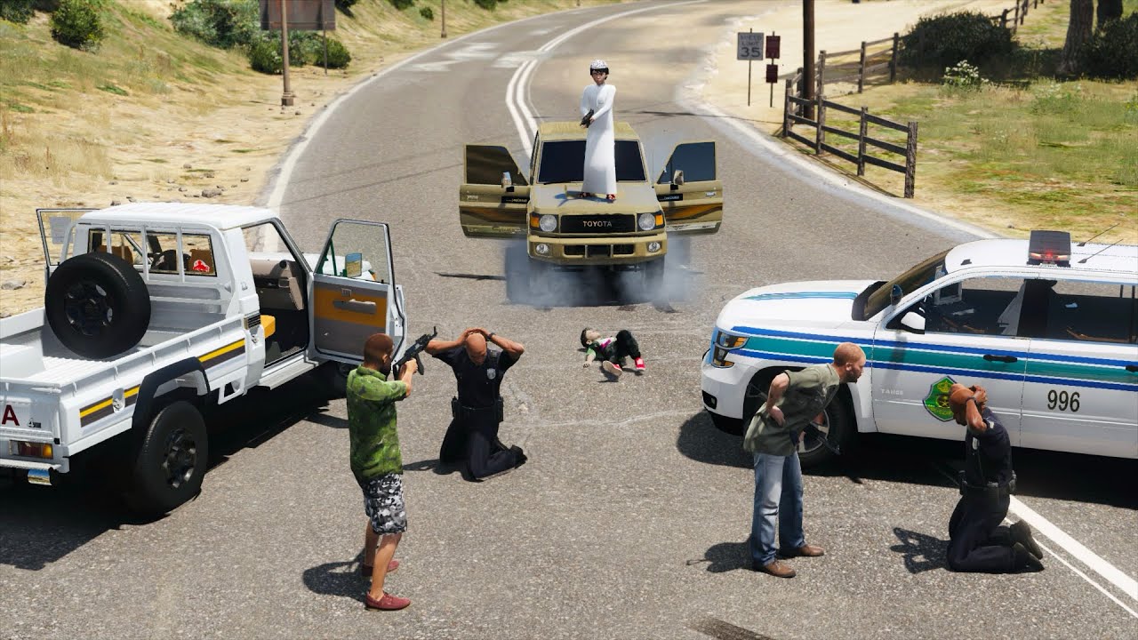 طفل راعي شاص متهور بالتفحيط يصدم إبن ضابط شرطة لتبدأ اشرس مطاردة بالنهايه !! قراند 5 - GTA V