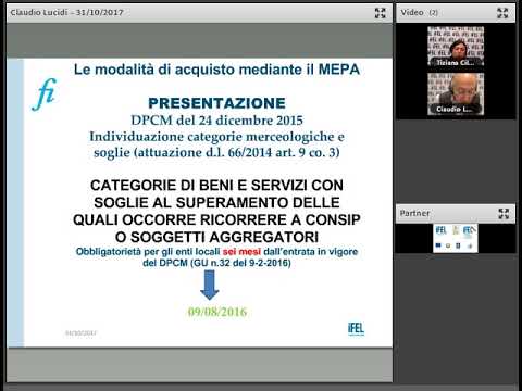 31/10/2017 - Le modalità di acquisto mediante il MEPA