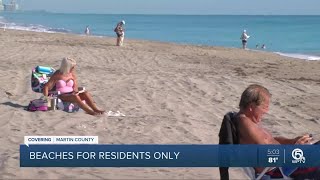 Martin County restricts beaches to county residents only