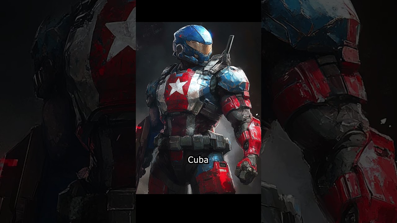 Asking AI to draw countries as Halo Spartans