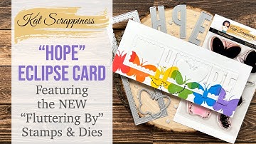 Create a Slimline Card with the Eclipse Effect | Fluttering By Stamps & Dies | @CallMeCraftyAl