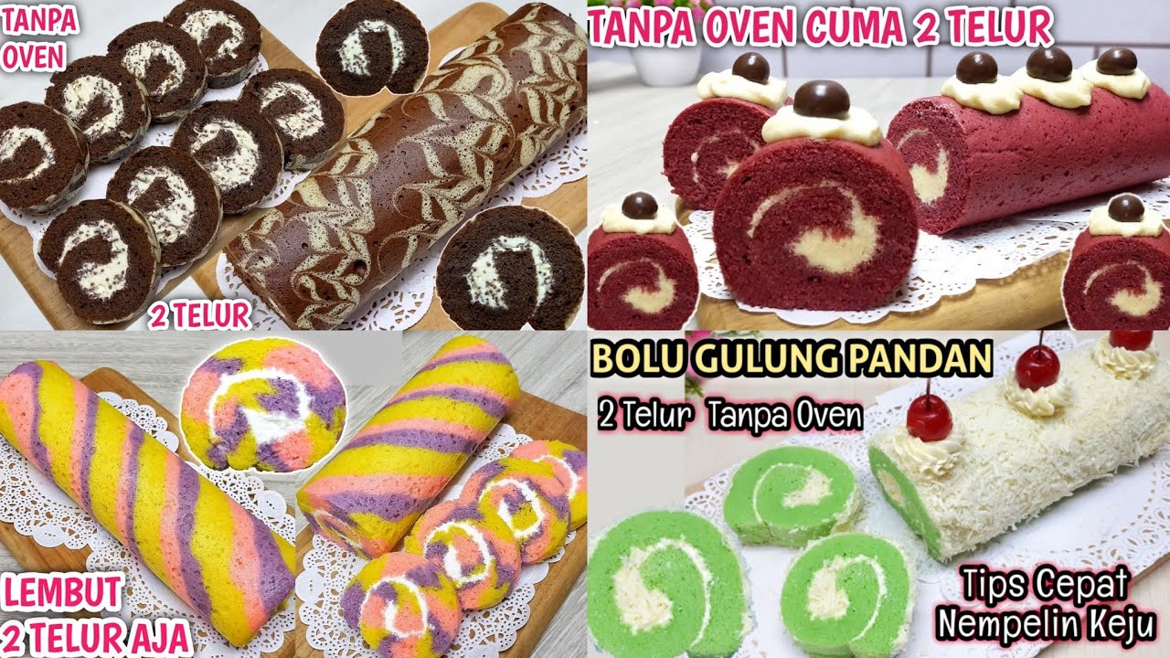 4 Resep Bolu Gulung Tanpa Oven Irit Telur