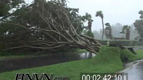 Hurricane Frances Video, Fort Pierce, FL and Hutchinson Island, FL Part 7.