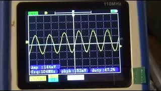 тест осциллографа из Китая. Супер. За недорогую цену, отличный , компактный, портативный приборчик.