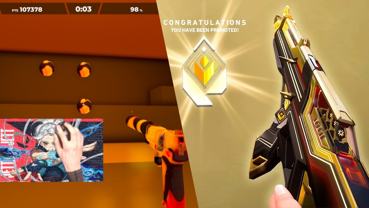 10 minutes of Aimlabs + Valorant gameplay !newmouse !rank !aimlabs ...