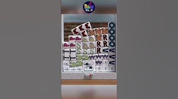 ALPHABETLORE REVERSE #shorts  #blender #tetris #softbody #alphabetlore #alphabet #abcde