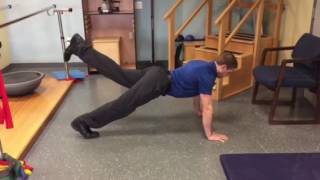 Push Up Plank with Hip Extension