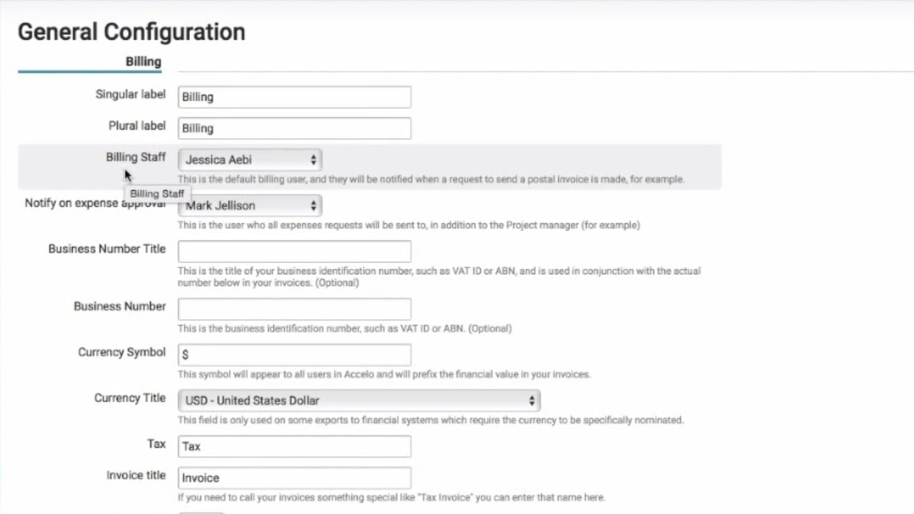 Rates Settings - Accelo - YouTube
