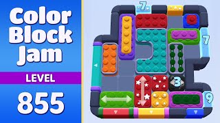 Color Block Jam Level 855 (1744) | Every Puzzle Solved! 🎯