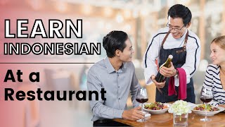 Belajar Dasar Bahasa Indonesia - Di Restoran