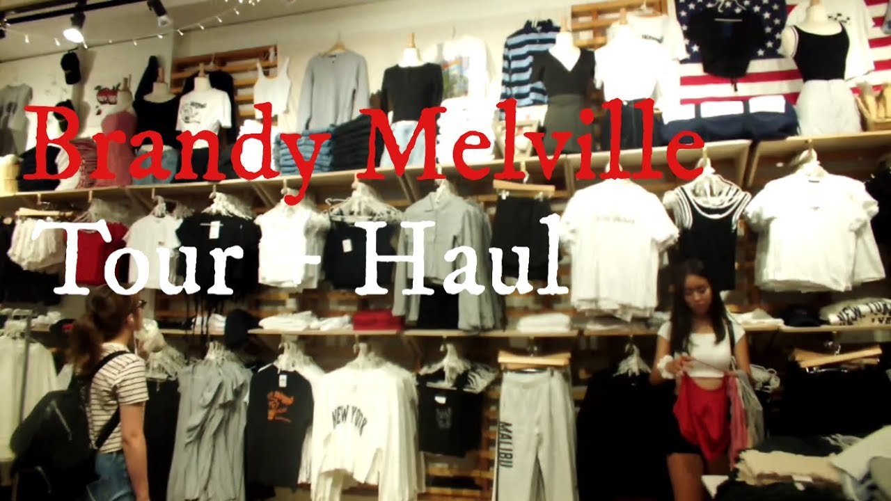 Brandy Melville store tour + haul YouTube