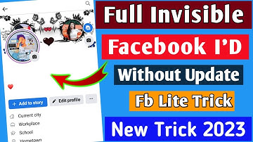Facebook id ko full invisible kesy krain | Without update | How to make full invisible facebook id