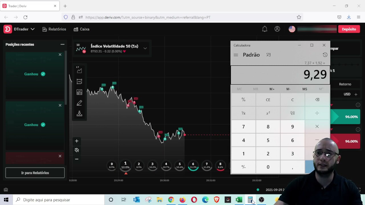 ✅ DERIV.COM  – OPERANDO PAR ÍMPAR E LUCRANDO MAIS R$60,76 PARA A BANCA TRADER! 🚀