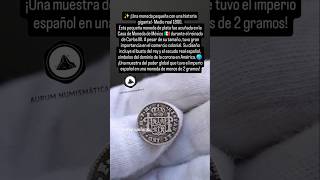 ✨ ¡Una moneda pequeña con una historia gigante! Medio real 1800 acuñada en el reinado de Carlos IIII