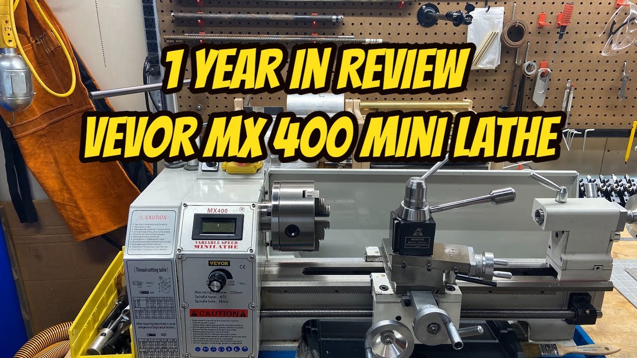 Visual Review 1 Year Vevor MX 400 Mini Lathe Walkaround Review BONUS